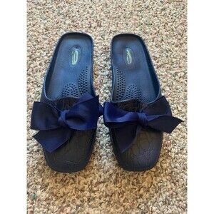 OKA b. Slip-on Blue Mules Shoes